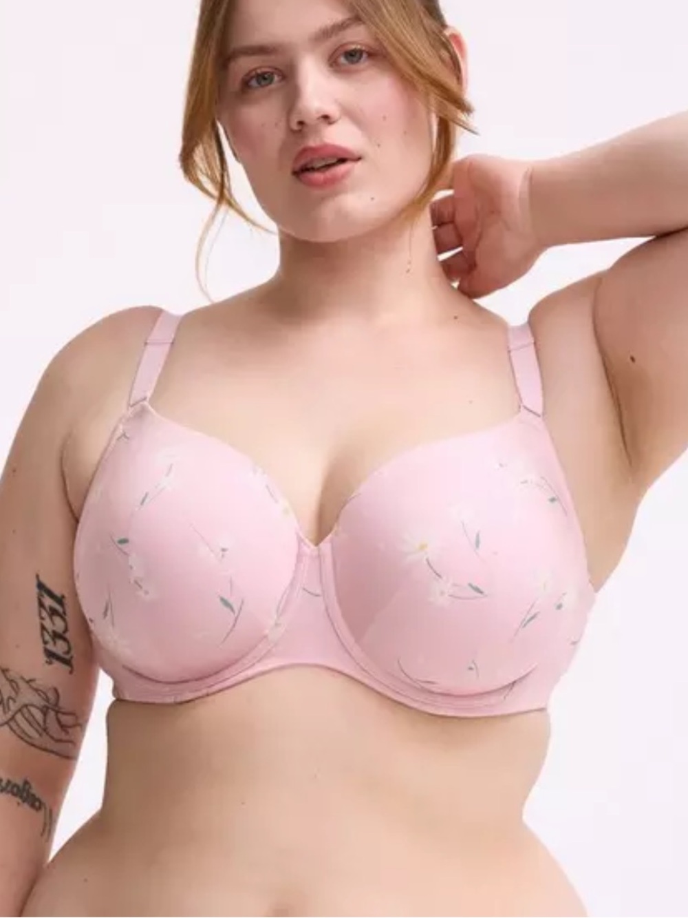 NWT Daisy Dance Floral Pink Floral Underwire Torrid bra 42DDD FullCoverage Lined